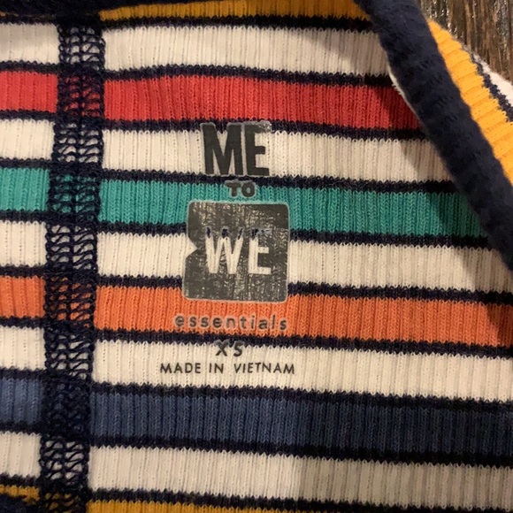 Pacsun Me-to-We cropped multicolored tube top - Picture 4 of 4